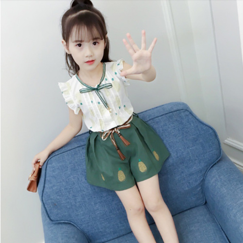 女童秋装套装2022新款5儿童秋季6大童装洋气时髦两件套潮7岁8跨境