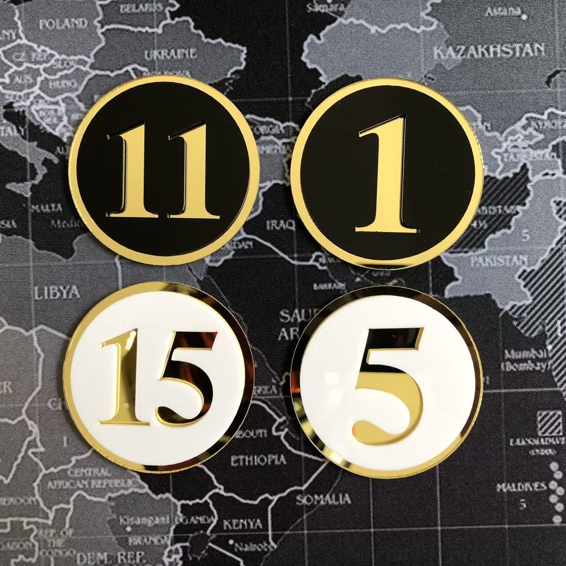 贴自粘楼柜门餐桌门牌数字贴台楼层编号鞋柜号贴包间号码牌亚克力