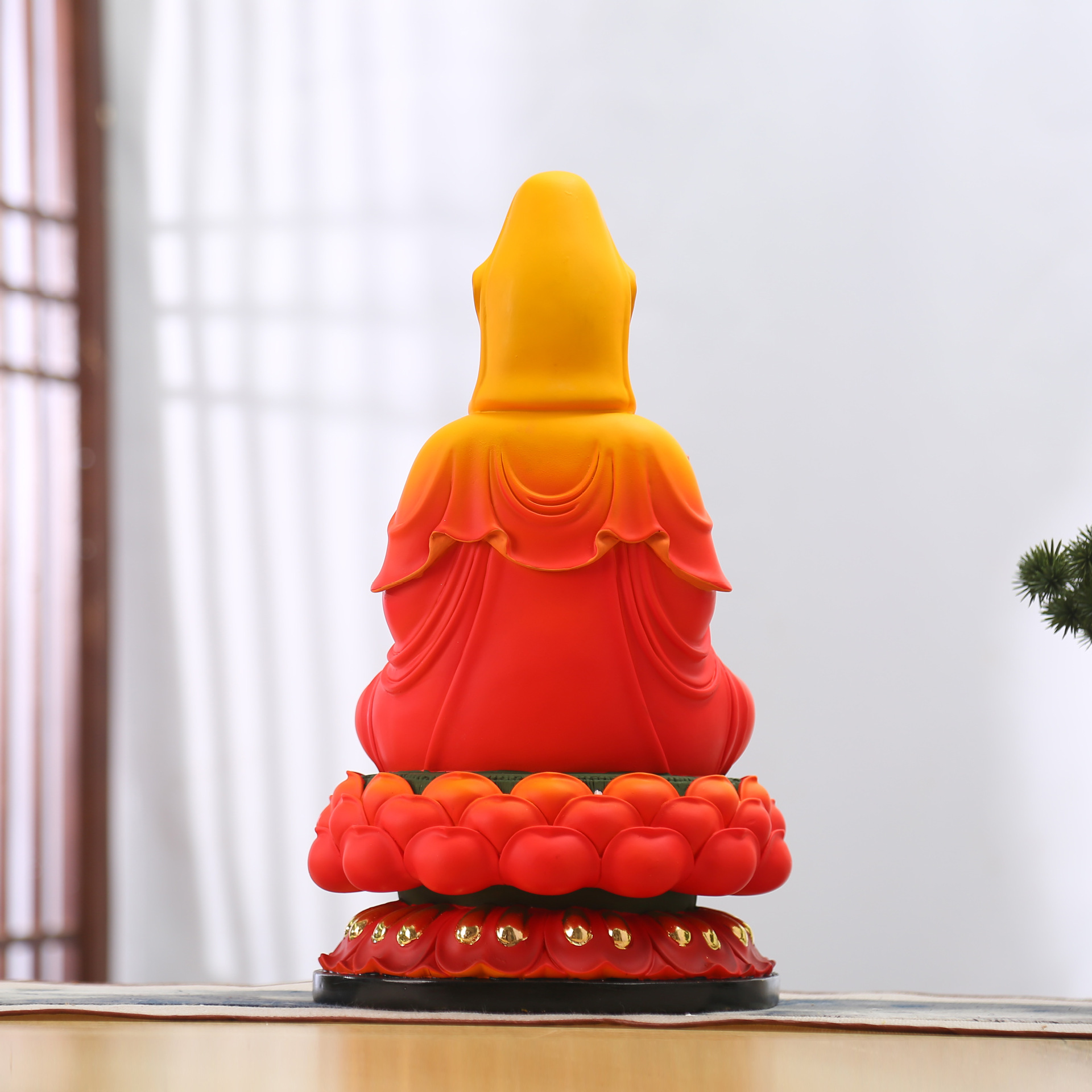 观音娘娘佛像家用店铺客厅摆件树脂玻璃钢南海观世音菩萨