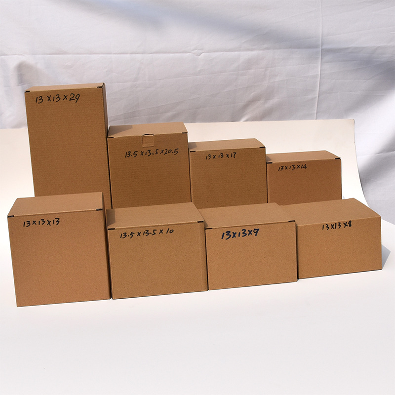 现货玻璃瓶快递小纸箱出售可以diy尺寸图案材质长方形瓦楞纸盒定