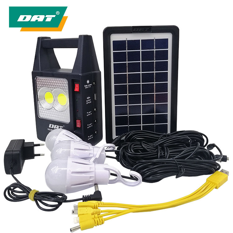 Hot Sale Portable Solar Charging Unit Small System Led Light 3 Bulb Highlight Lighting Solar Lighting