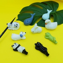 Cute Animal Ceramic Paint Brush Pen Holder Pen Rack Display