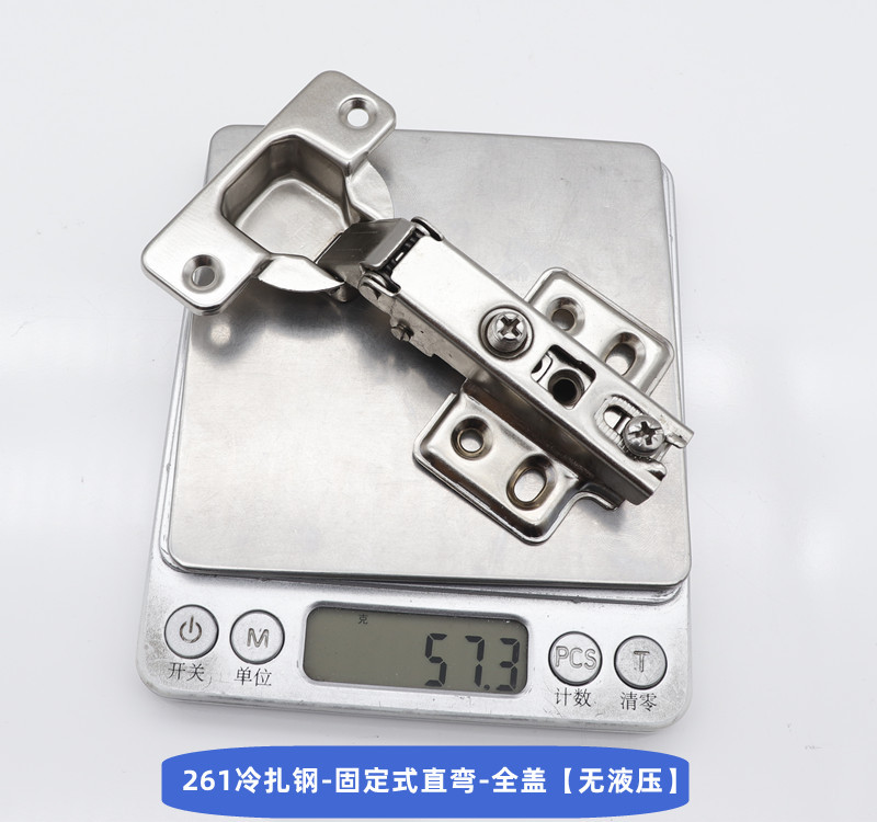 Cabinet Hinge Damping Straight Bend Thickened Furniture Hardware Door Hinge Factory Wholesale Cabinet Door Stainless Steel Hydraulic Hinge