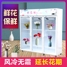 玻璃门蔬果冰柜商用单双三门冷藏保鲜展示柜风冷除霜立柜鲜花冰箱