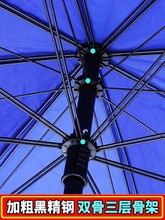 户外双骨广告太阳伞遮阳伞做LOGO印字大号防雨伞圆摆摊伞3米