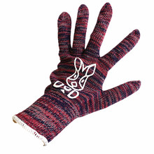 外贸出口日本原单彩色纯棉针织手套 女士保暖防滑手套 五指手套