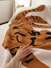 Q5ZRA类母婴级设计师太阳花针织毯 沙发休闲毯半边绒办公室午睡空