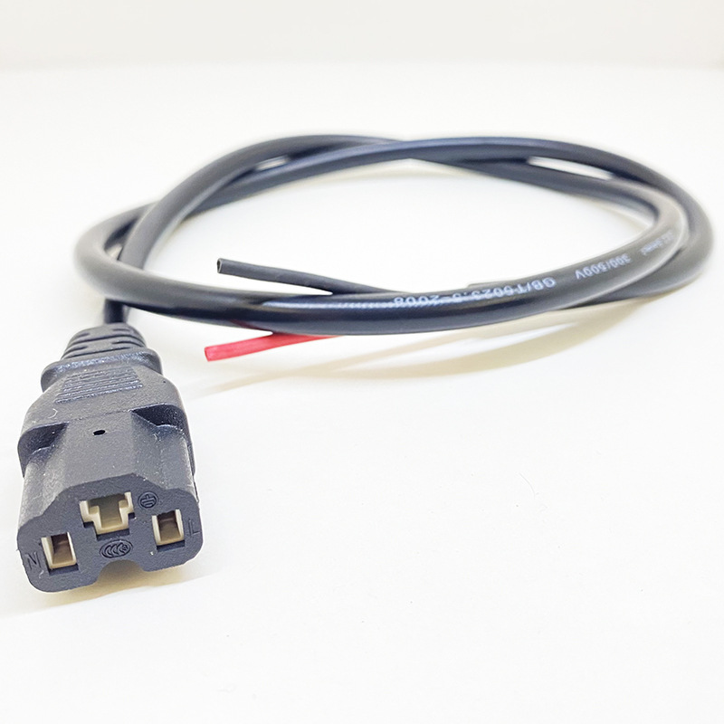 电动车品字t型插头电源输出线充电器插口2.5平方mm纯铜芯插座接头