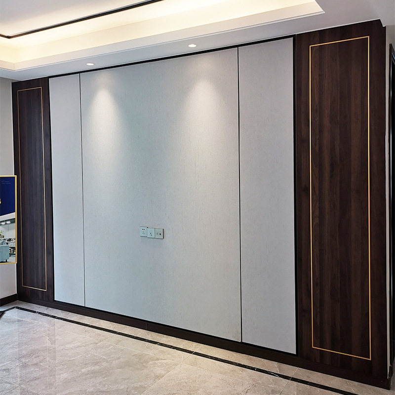 新中式客厅电视背景护墙板装饰板边框沙发墙实木造型卧室集成墙板