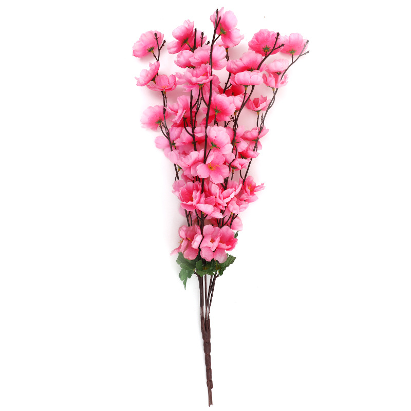 artificial flower artificial plant  Simulation Peach Branches Fake Peach Tree Indoor Fake Flower Branch Wedding Decoration Flower Artificial Plant Outdoor Flower Garden Landscape