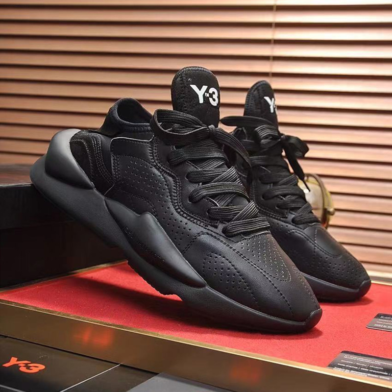 2021新款y3男鞋欧洲站真皮黑武士老爹鞋男潮流运动休闲鞋一件代发