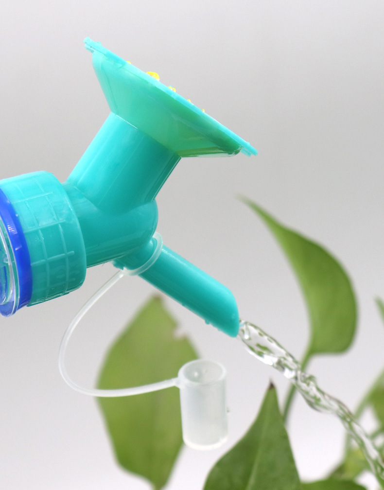 喷水壶太阳花双头花洒喷头自动浇水浇花器园艺饮料瓶多肉灌溉工具
