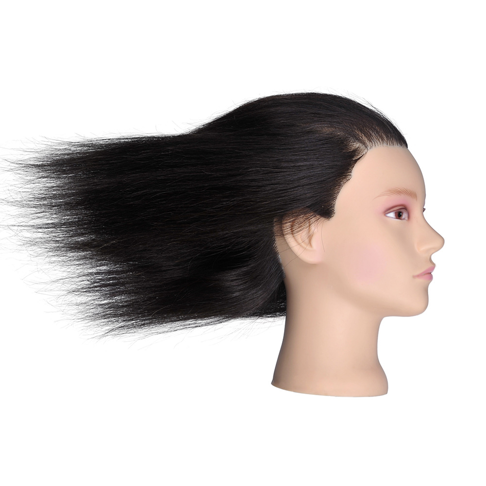 美发头模 全真发可烫卷染色教习头 头顶补发片 理发店练习公仔头