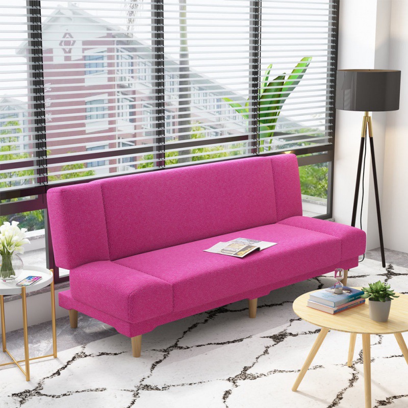 布艺沙发出租房可折叠床客厅懒人沙发单便宜双两用卧室简易小户型