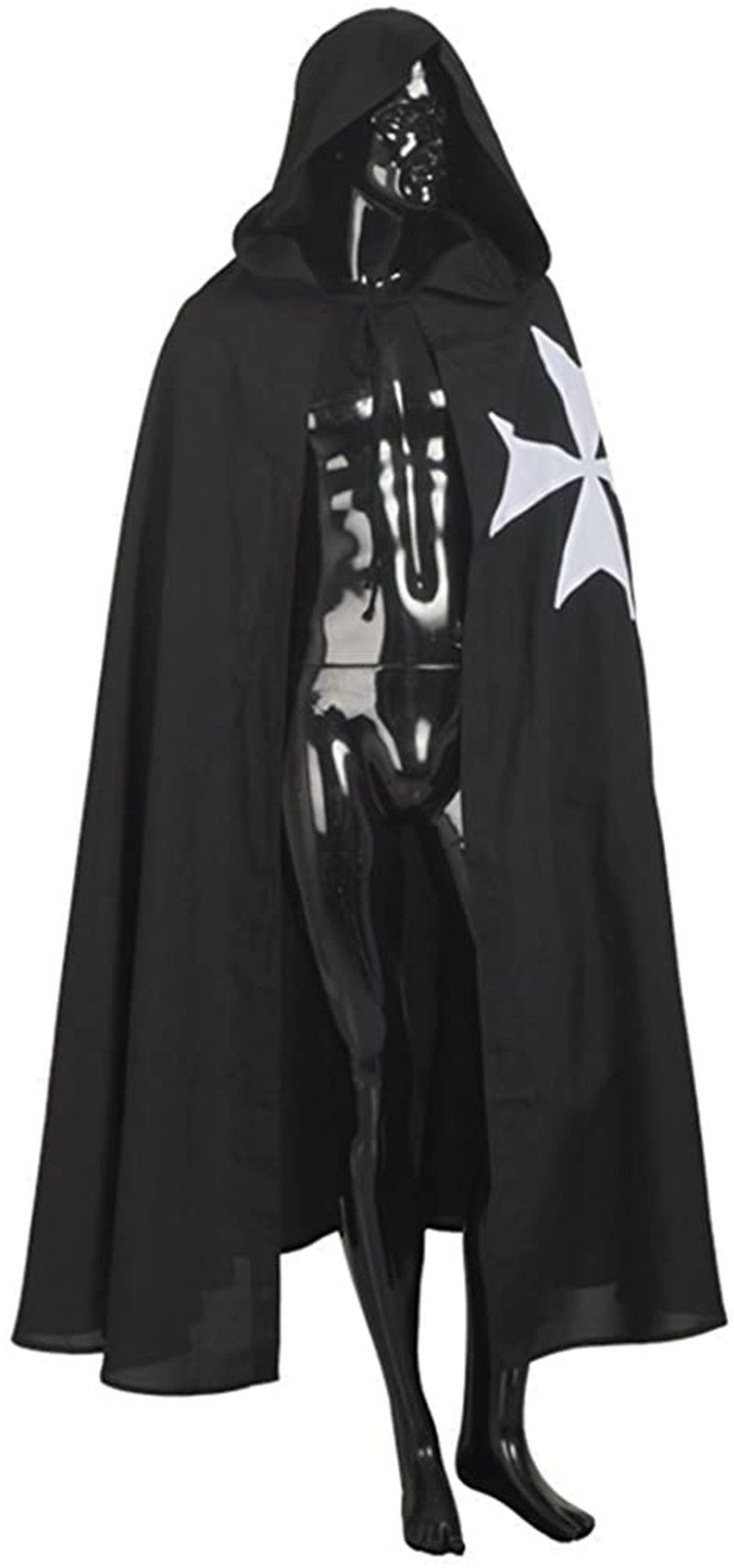 欧美风格中世纪服装圣殿骑士团条顿骑士披风罗马帝国勇士斗篷连帽