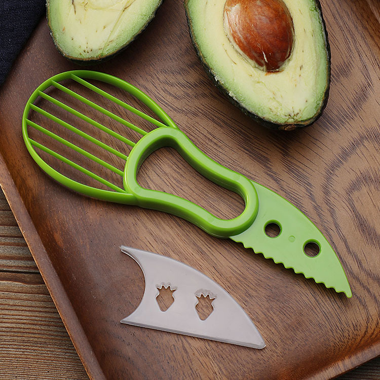 Multifunctional Avocado Knife Avocado Restaurant Knife Slicer Two-in-One Avocado Fruit Opener Household Fruit-Cuttng Device