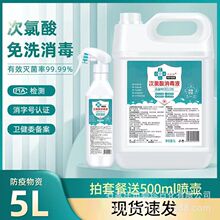 次氯酸消毒液大桶家用医用母婴室内宠物免洗防病毒家庭装喷雾