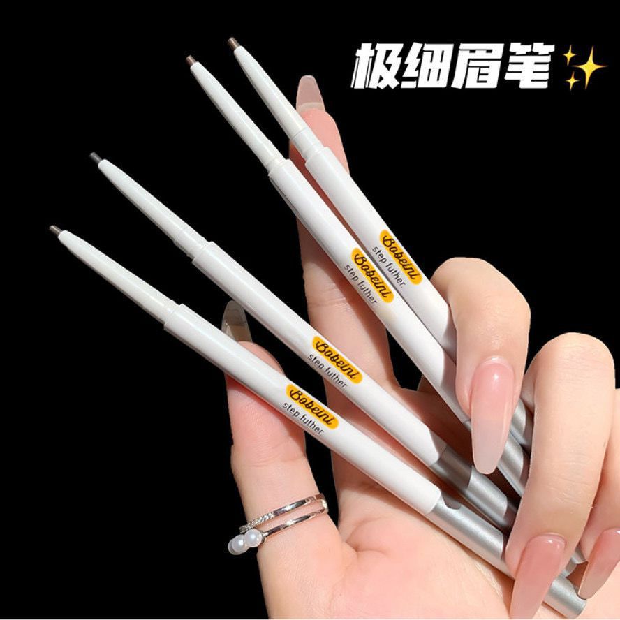 Douyin Online Influencer Same Style Hot Eyebrow Pencil Waterproof Sweat-Proof Smear-Proof Makeup Extremely Thin Double-Headed Eyebrow Pencil Thrush Gadget