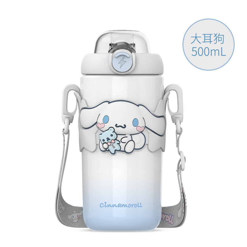 Cartoon Cute Sanrio Vacuum Cup 316 Stainless Steel Large Capacity Water Cup Hot Sale Good-looking Children's Straw Cup