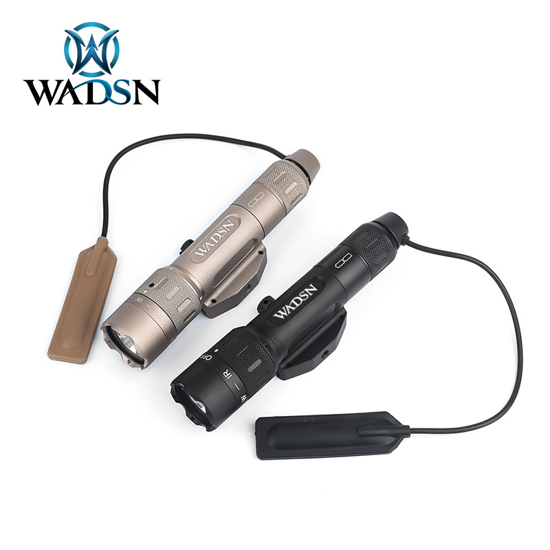 wadsn 沃德森wmx200频闪led鼠尾线控铝合金战术手电筒照明装备