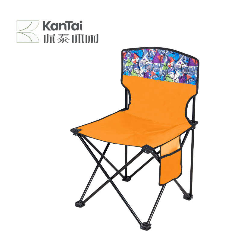 钢管折叠迷彩连体沙滩休闲椅礼品广告加棉大扶手儿童椅子卡通椅
