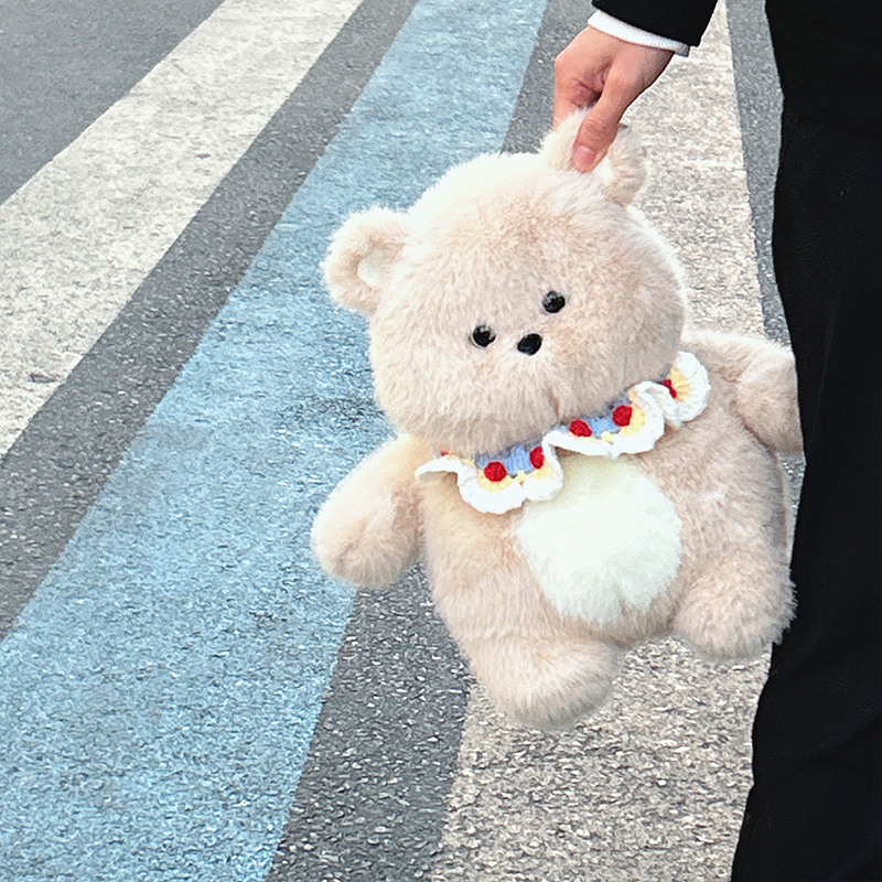 可爱小熊背包毛绒玩具兔子玩偶熊公仔生日礼物女生布偶娃娃双肩包