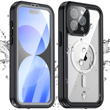 适用于iPhone15防水手机壳Magsafe磁吸充电镜头全包防尘防摔保护