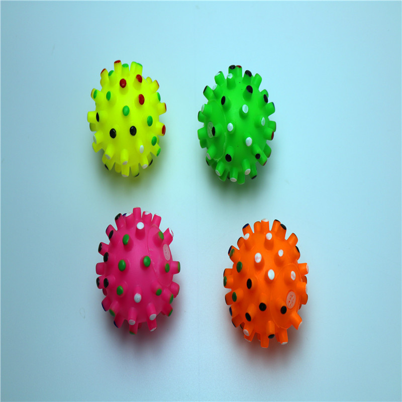 刺球发声玩具狗狗磨牙洁齿小刺球宠物狗玩具耐咬解闷搪胶玩具