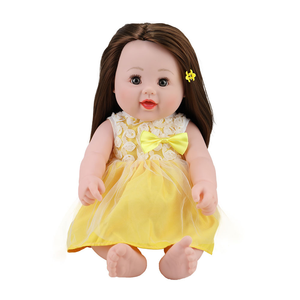 大号早教发声搪胶公仔仿真婴儿洋娃娃生日礼物玩具可换装洗澡玩偶