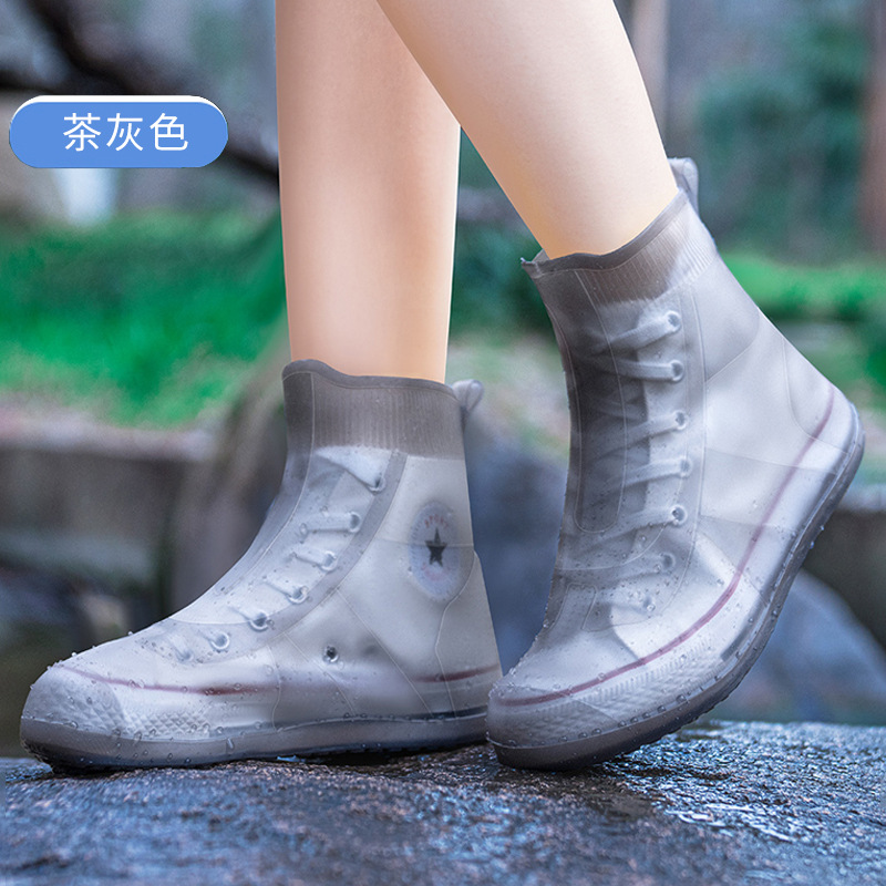 Shoe Cover Wholesale Waterproof Outdoor Rainproof Silicone Shoe Cover Thickened Rainy Day High-Top Men's and Women's Rain Boots Children Rain Boots