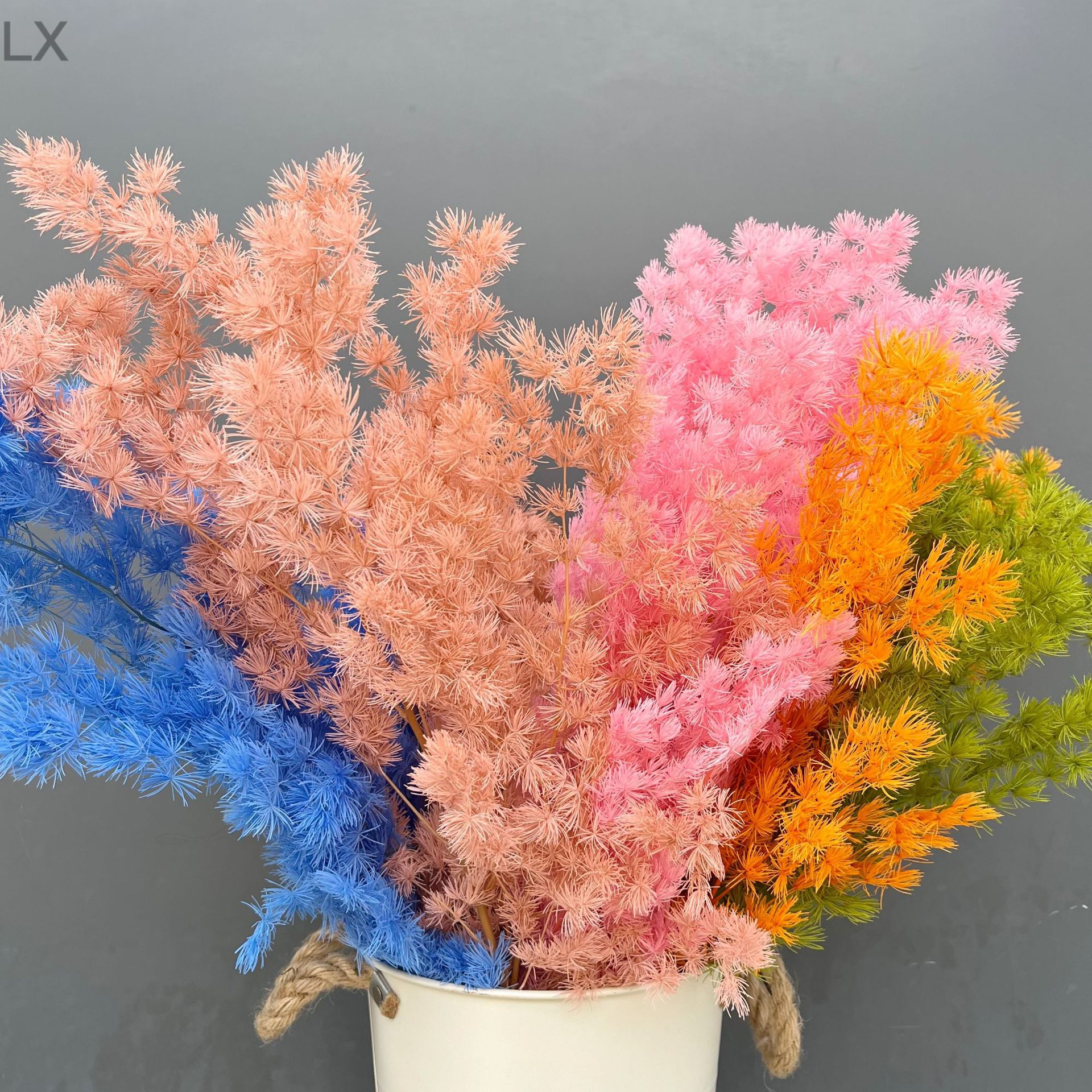 永生花蓬莱松厂家批发蓬莱松永生花干花花束婚礼家居装饰摆件配材