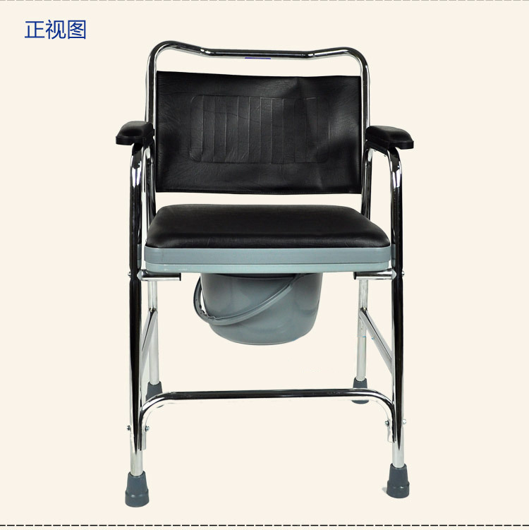 供应 佛山凯洋坐便器 ky893皮面坐厕椅 带盖板老人坐便椅