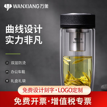 万象双层玻璃杯高颜值单层大肚杯车载茶杯V17L/V16L/V20L/V21L