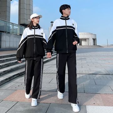 校服套装中学生学院风班服初中高中生秋季运动会三件套团体服