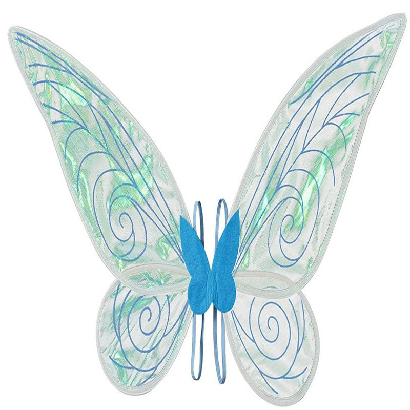 Wansheng Colorful Butterfly Wings Angel Fairy Wings Cross-Border New Product in Stock Children's Holiday Party Performance Props