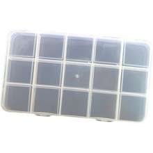 WUQA透明盒子收纳小圆盒长方形带盖塑料盒零件配饰整理文玩珠