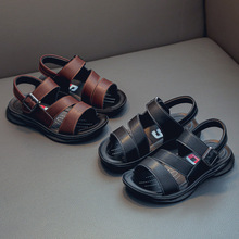 男童凉鞋2021新款韩版时尚儿童沙滩鞋防滑中大童软底夏季真皮凉鞋