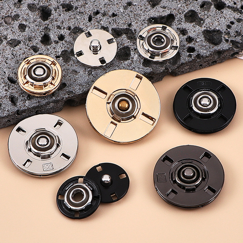 十字隐形多功能金属子母扣服装服饰外套大衣摁扣羊绒大衣纽扣现货