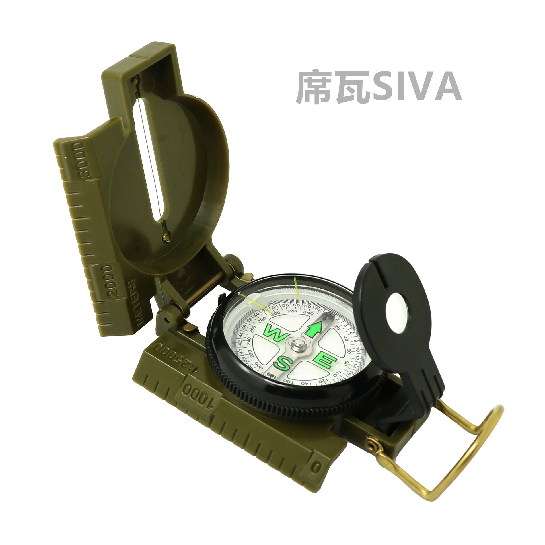 dc45-2c xiwa american compass compass with aiming and magnifying glass function accurate and clear in stock