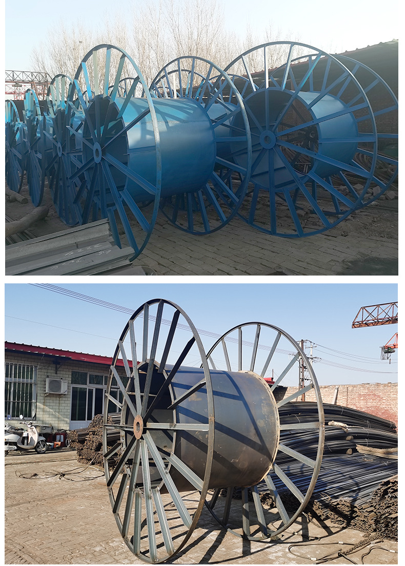 电缆铁盘瓦楞盘电缆周转盘矿用电缆盘卷线盘全铁轴盘电缆铁轴子