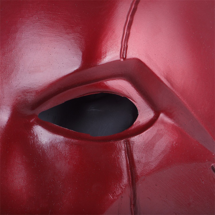 红头罩头套面具全脸男女蝙蝠侠万圣节表演搞怪搞笑成人直播道具