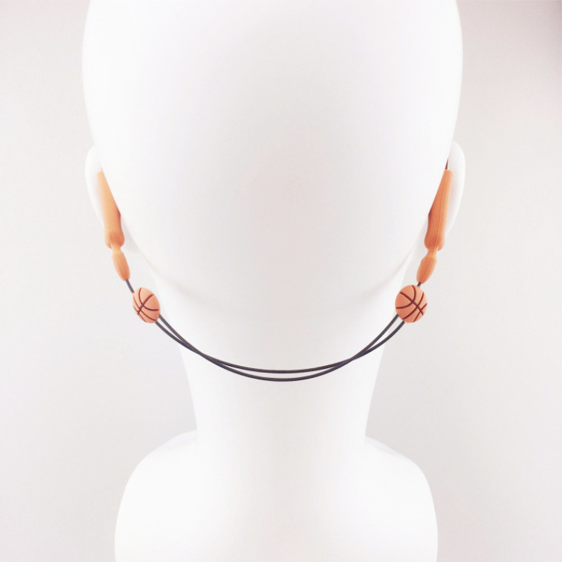 儿童眼镜固定防滑pvc软胶眼镜绳硅胶防掉色眼镜绳可调长短眼镜带