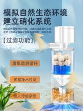 鱼缸制氧过滤一体机系统循环泵鱼马桶鱼便分离器金鱼缸增氧增氧泵