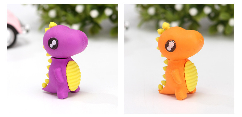 幼儿园奖励小奖品小学生创意恐龙橡皮擦卡通可爱造型儿童学习文具