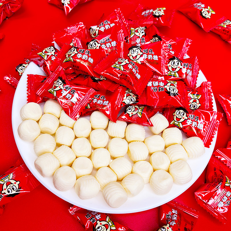 旺仔牛奶糖喜糖年货儿时原味奶味糖果软糖结婚婚庆大礼包整箱批发