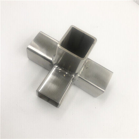 加厚不锈钢方管三通连接件*方管接头货架展架紧固件方管配件