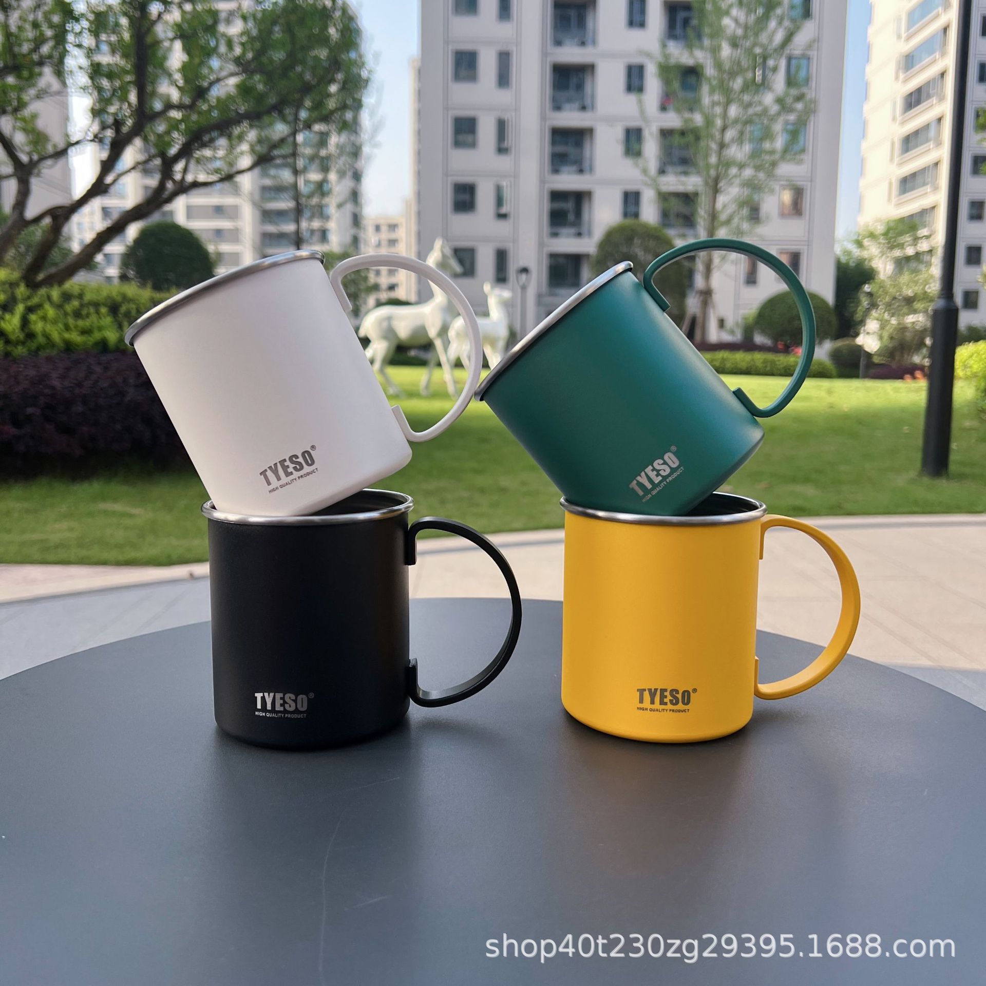 Good-looking New 304 Stainless Steel Mug Cup Men's and Women's Business Office Insulation Water Cup Creative European Coffee Cup