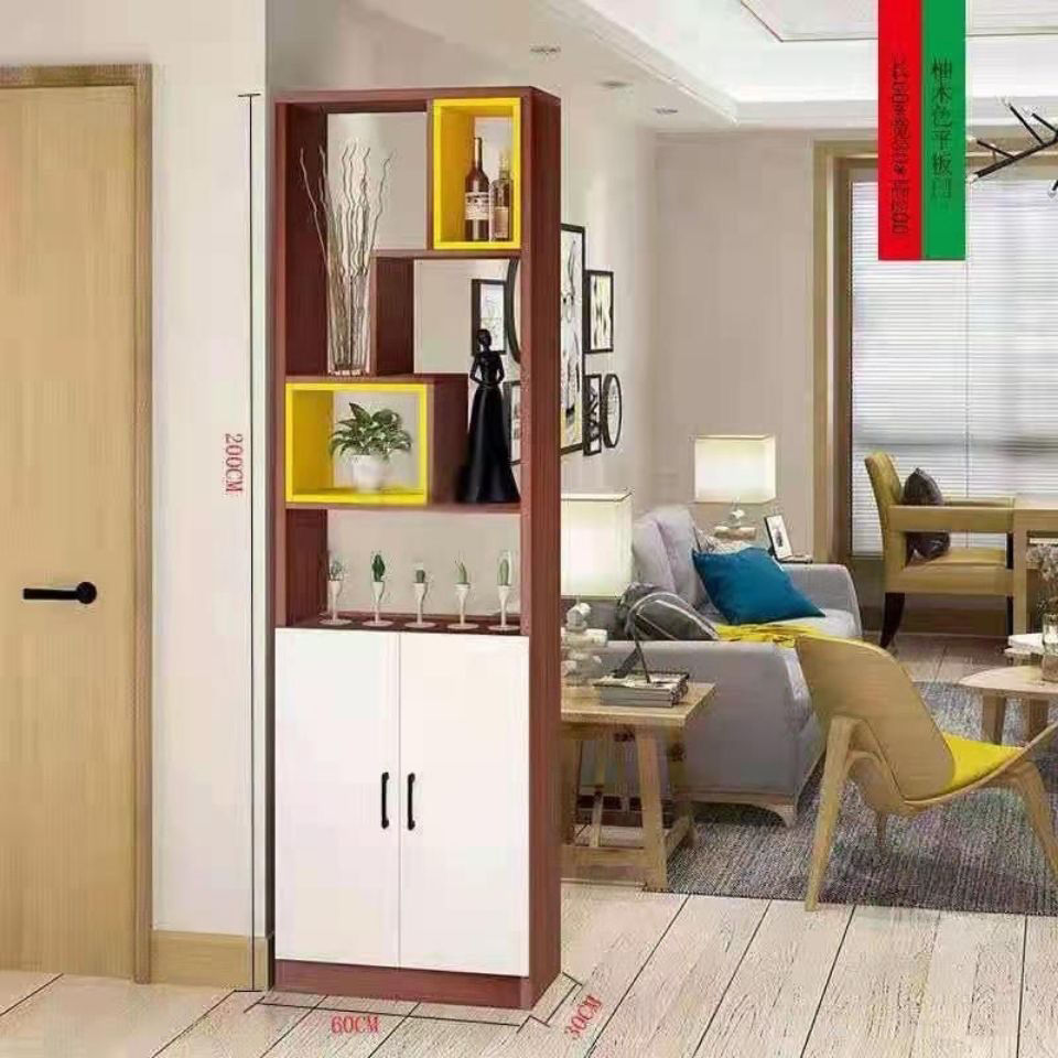 现代门厅玄关柜鞋柜一体进门隔断置物架客厅卧室入户靠墙隔断柜