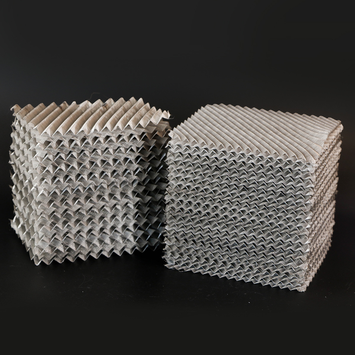 方兴厂家供应 金属丝网规整填料 波纹填料 304/316l丝网规整填料