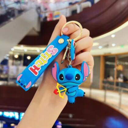 Factory Direct Sales Cartoon Funny Stitch Keychain Creative Stitch Key Chain Personality Doll Pendant Gift